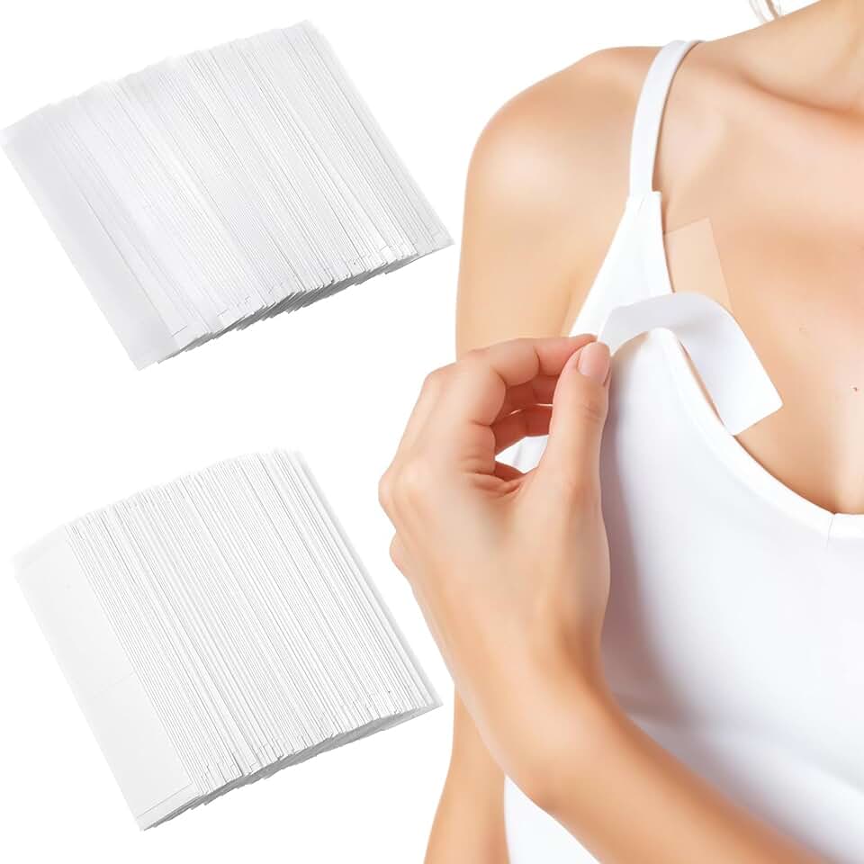 200 Pcs Double Sided Fabric Tape for Clothes and Skin