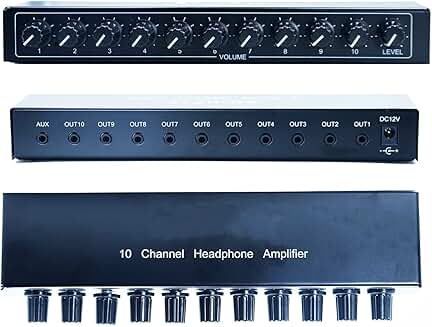 Mini Jack TRS 3.5mm Stereo Audio Amplifier with Power Adapter