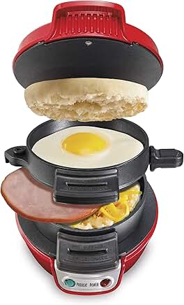 Breakfast Sandwich Maker with Egg Cooker Ring