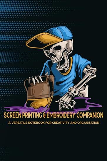 Screen Printing and Embroidery Notebook for Creativity