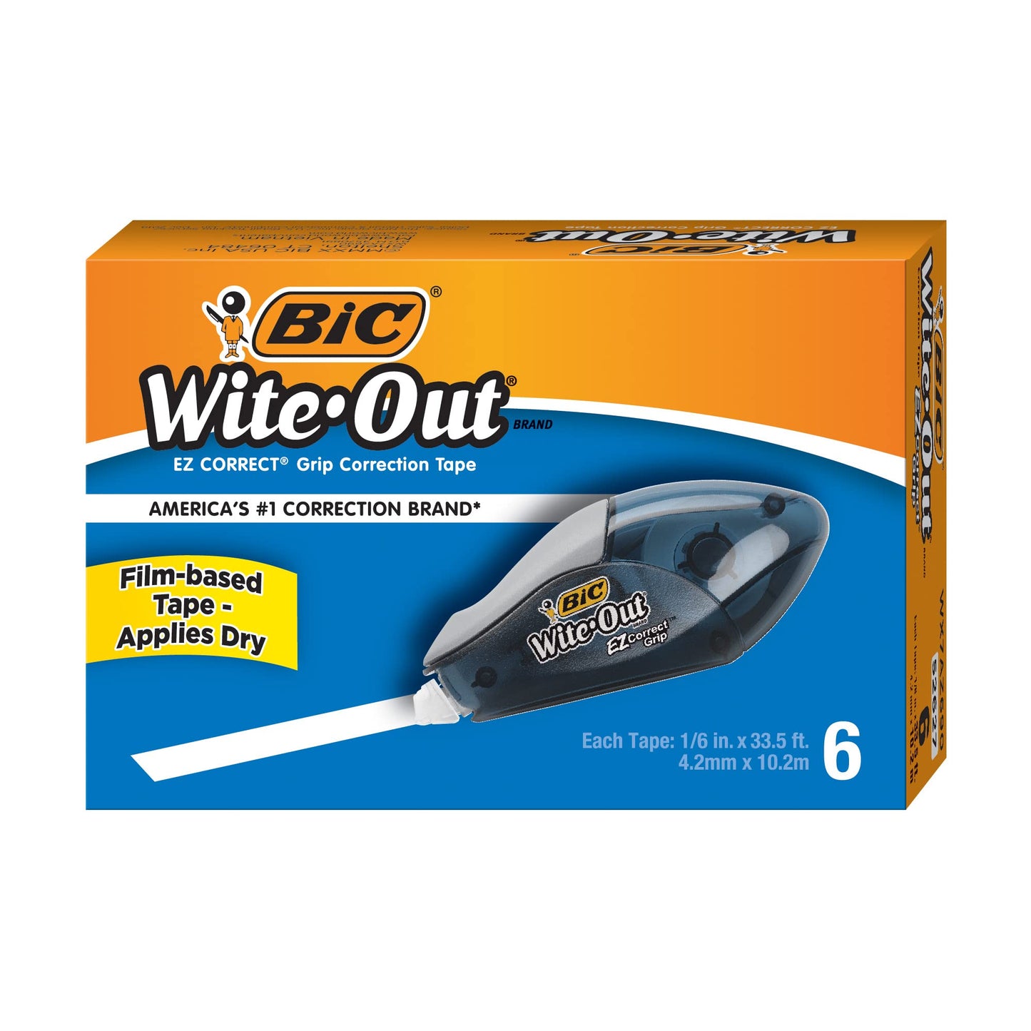 White Correction Tape, 6-Count