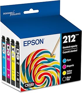 Black and color ink cartridge set for printers