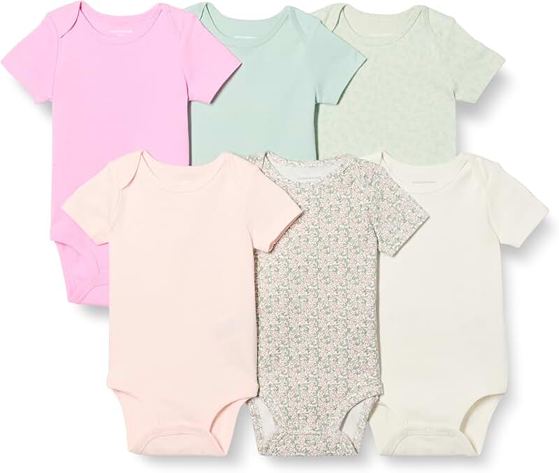 Short-sleeve bodysuits for toddlers and babies