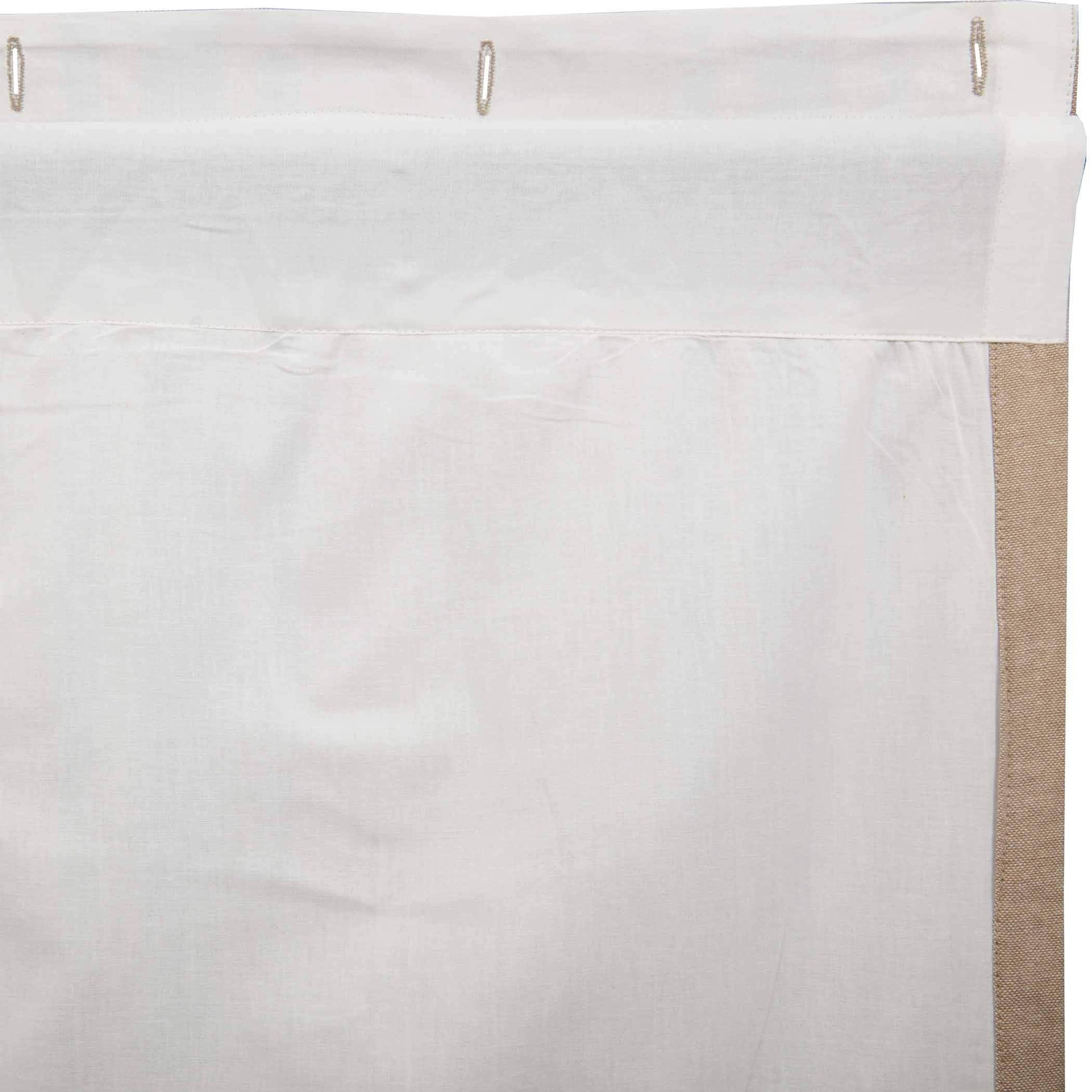 Farmer's Market Shower Curtain, 72x72, Tan Blue Stripes