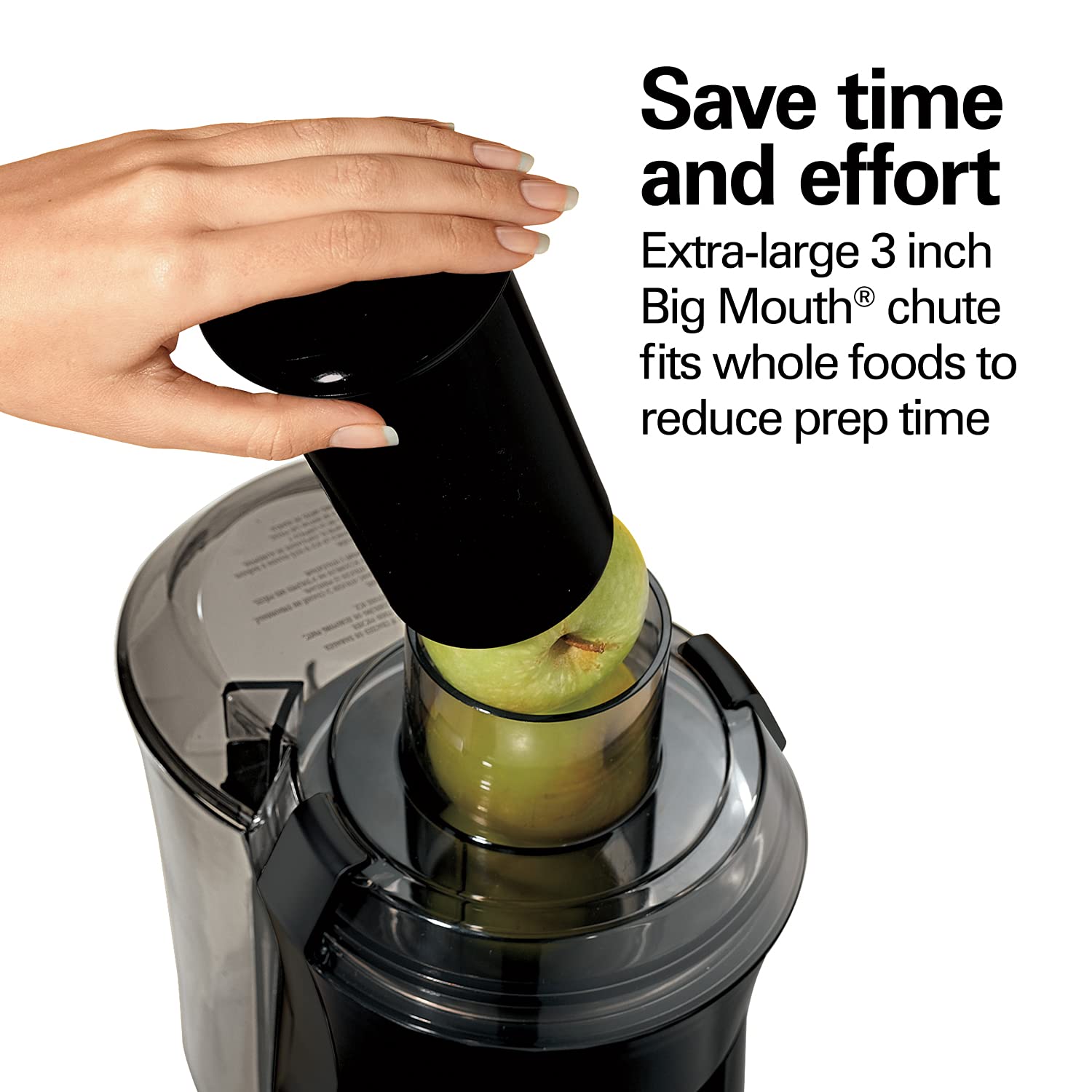 Juicer Machine, Big Mouth Large 3 Feed Chute for Whole Fruits and Vegetables, Easy to Clean, Centrifu Extractor, BPA Free, 800W Motor, Black