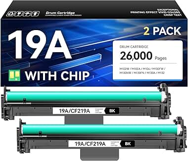 Two Black High-Yield Imaging Drums for LaserJet MFP