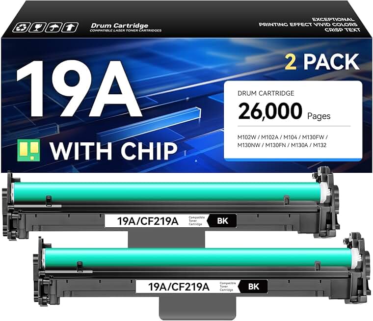 Two Black High-Yield Imaging Drums for LaserJet MFP