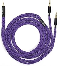 Upgraded 1.5m Purple OFC Headphone Audio Cable