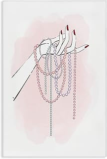 Beaded Jewelry Canvas Wall Art by Martina Pavlova