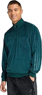 Men's Velour Half-Zip Track Top