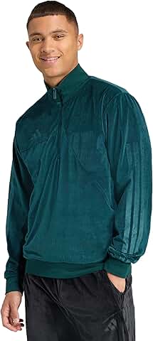 Men's Velour Half-Zip Track Top