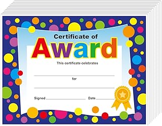 45 Printable Award Certificates for Teachers and Students