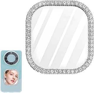 Square Silver Phone Mirror with Adhesive Tape