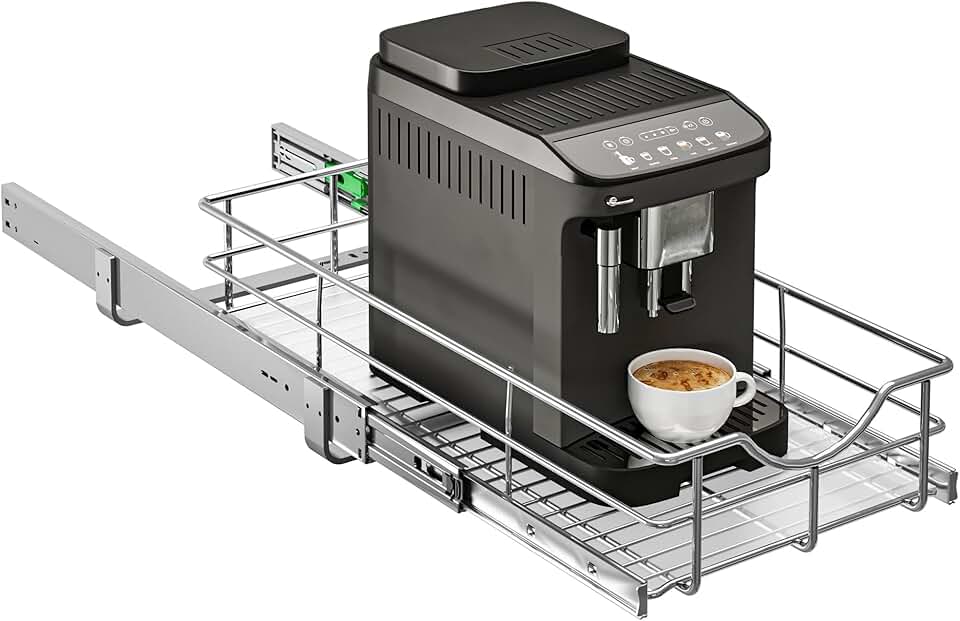 Soft Close Slide Out Cabinet Shelf, 11" W x 22" D