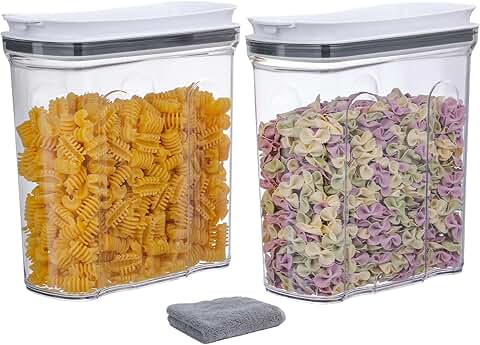 Airtight 2.5L Cereal and Food Storage Containers (2 Pack)