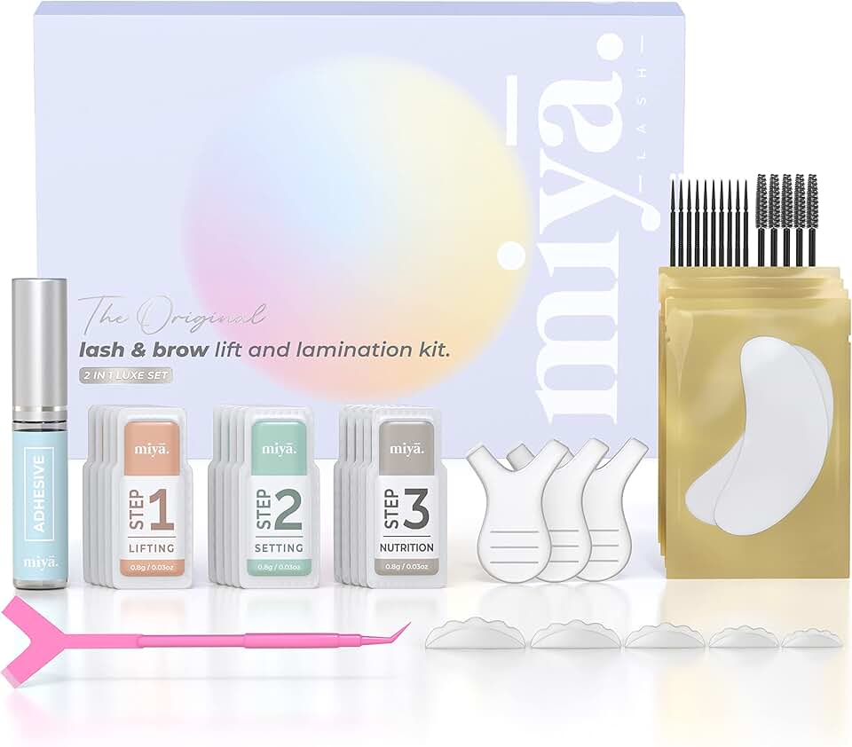 2-in-1 Lash Lift and Brow Lamination Kit for Fuller Eyebrows and Eyelashes
