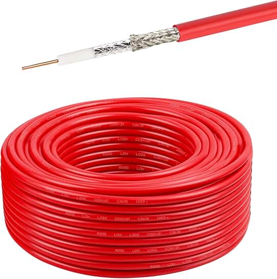 100ft RG58 Coaxial Cable for Signal Booster