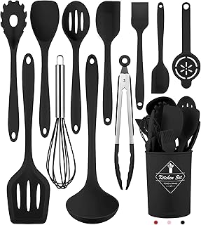 12-Piece Silicone Kitchen Utensil Set, Dishwasher Safe