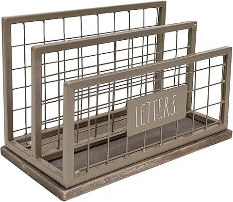Two-Compartment Desktop Mail and Stationery Organizer
