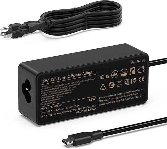 45W USB-C Laptop Charger for HP Laptops