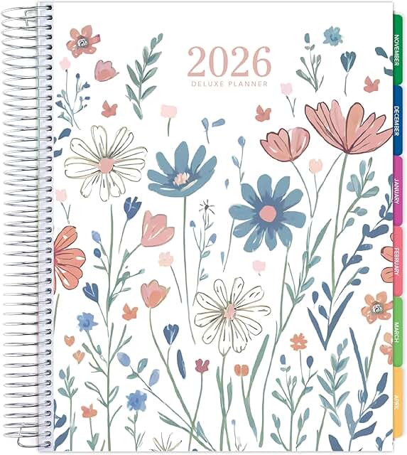 2026 Planner with Tabs, Stickers, and Folder