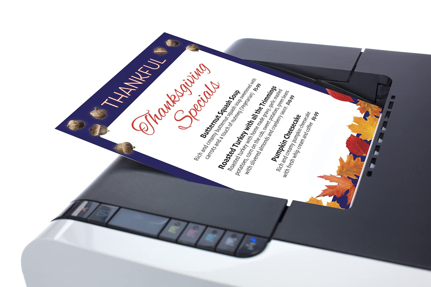 Thankful Holiday Stationery Letterhead, 50 sheets