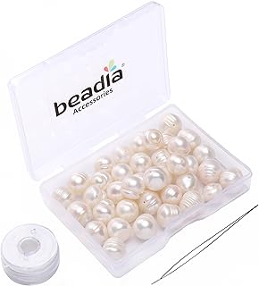 White Freshwater Pearl Beads 10-11mm for Jewelry Making