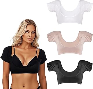 3 Pcs Reusable Breathable Underarm Sweat Pads for Women