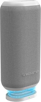 Portable Bluetooth Speaker with 360 Bass and Wireless Charging