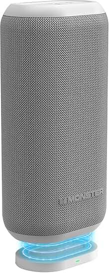 Portable Bluetooth Speaker with 360 Bass and Wireless Charging