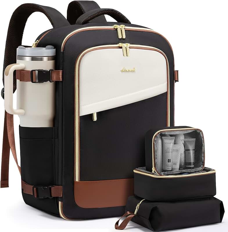 Large 40L Travel Backpack with Laptop Compartment