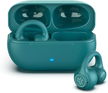 Wireless Open-Ear Earbuds with Clip-On Cuff in Teal