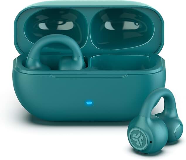 Wireless Open-Ear Earbuds with Clip-On Cuff in Teal