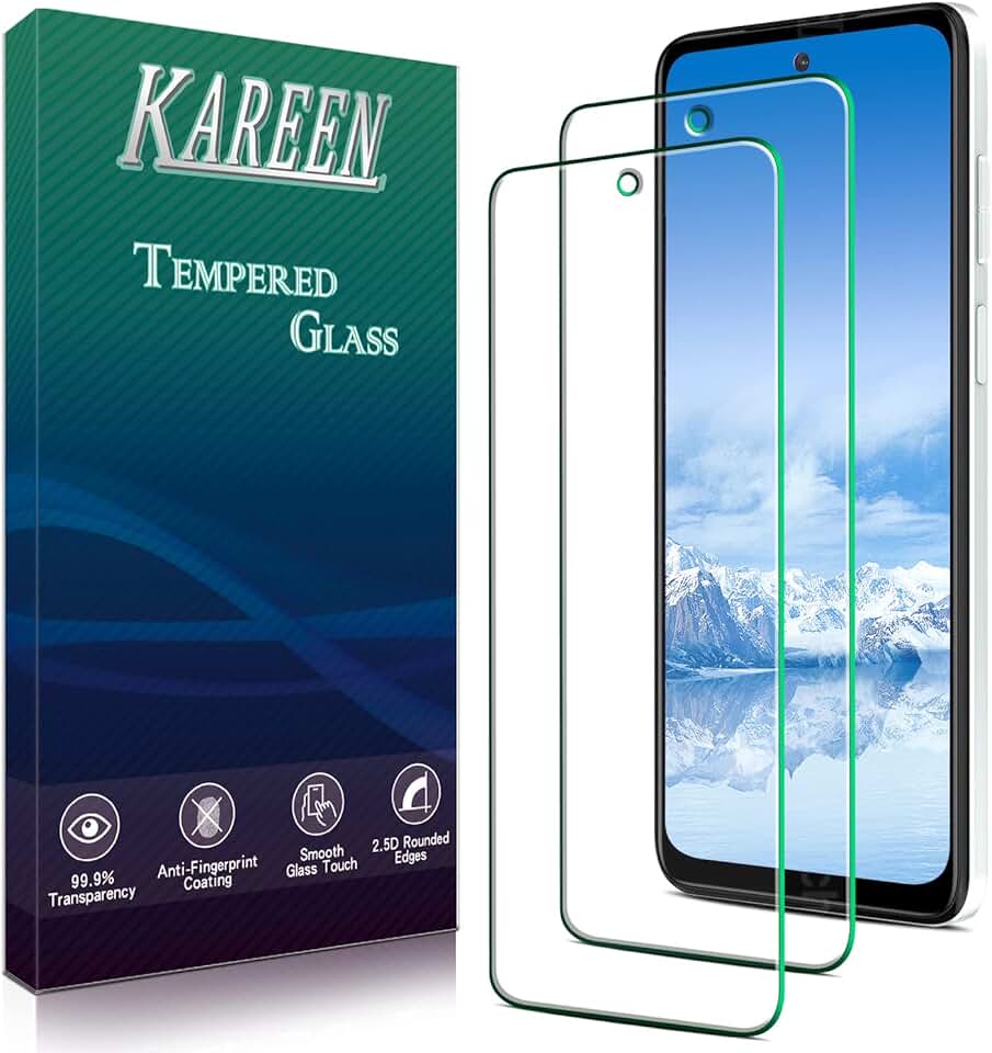Two-Pack Tempered Glass Screen Protectors for Moto G Power 5G