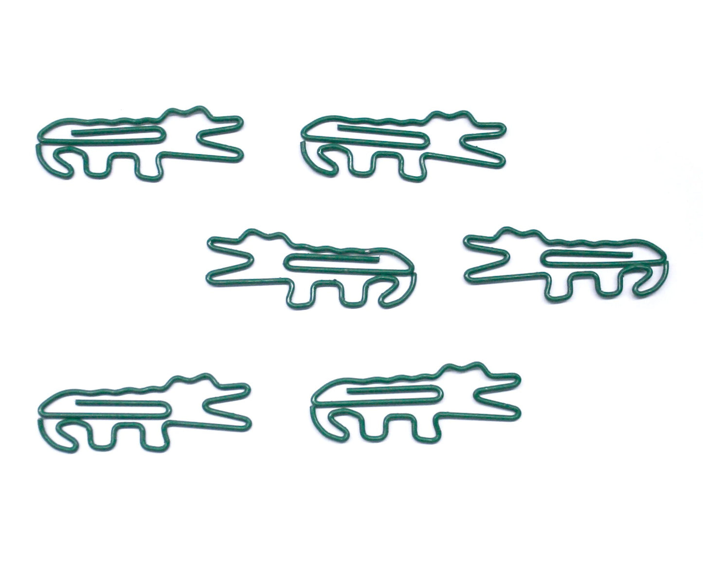 Alligator-Shaped Paper Clips in Tin, 100 Pack