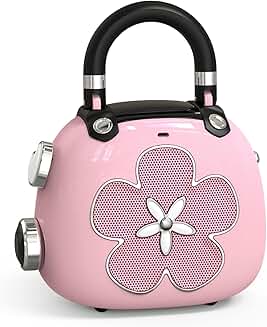 Mini Bluetooth Speaker and Bag Charm in Pink