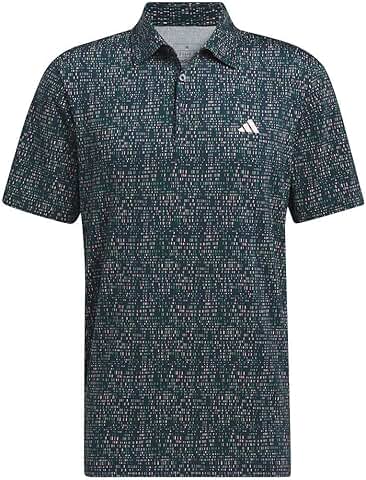 Men's Power Grid Print Polo Shirt