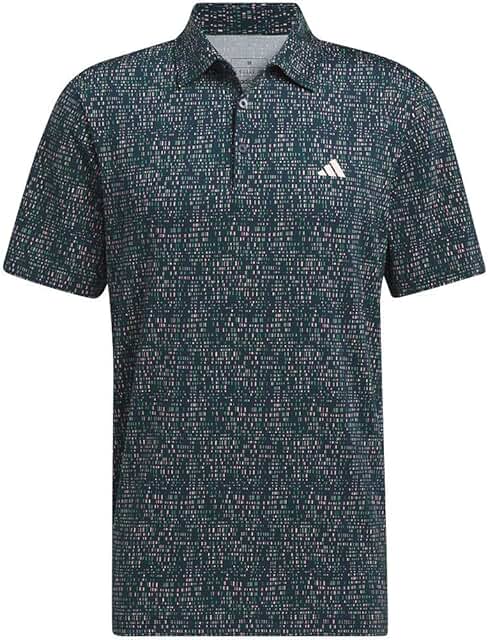 Men's Power Grid Print Polo Shirt