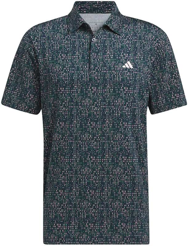 Men's Power Grid Print Polo Shirt