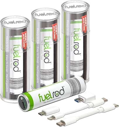 Portable USB-C Charger Kit with Cables, Pack of 3
