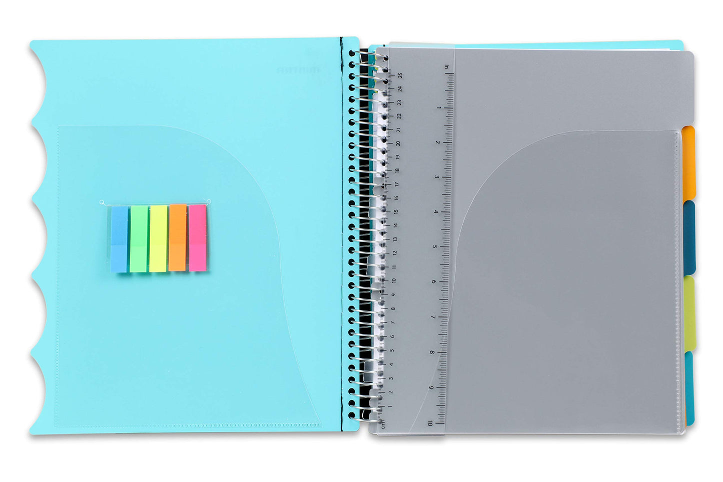 Durable 5-Subject Spiral Notebook with Dividers
