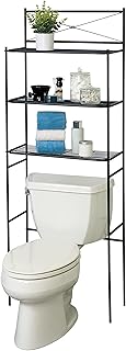 Over-the-Toilet Bathroom Storage Shelf with 3 Shelves