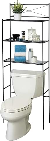 Over-the-Toilet Bathroom Storage Shelf with 3 Shelves