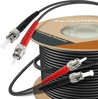 100ft Outdoor Armored Multimode Fiber Cable