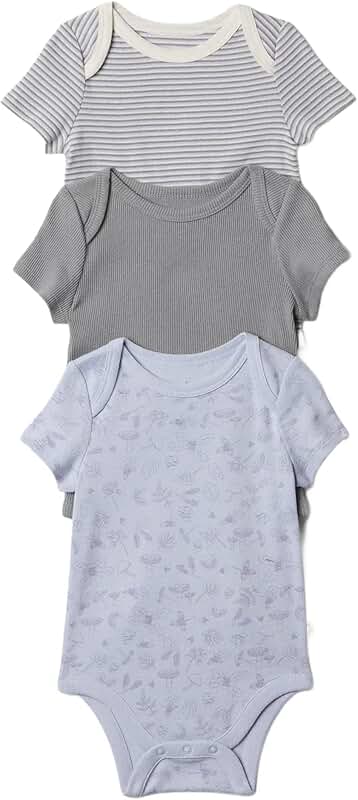 Baby boys short sleeve bodysuits pack 6-12 months