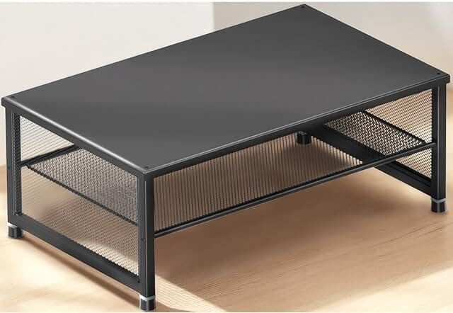 2-Tier Metal Monitor and Desk Organizer Stand