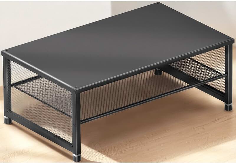 2-Tier Metal Monitor and Desk Organizer Stand