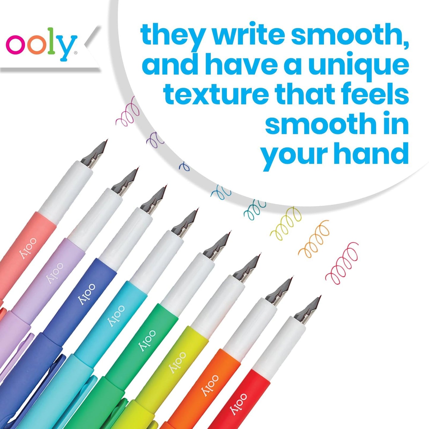 Set of 8 Colorful Fountain Pens with Fine Tips