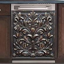 Copper Vines Dishwasher Magnet Cover, 23" x 26"