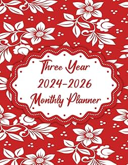 2024-2026 Monthly Planner with Daily To-Do and Notes